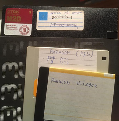 Original backup floppies Paragon